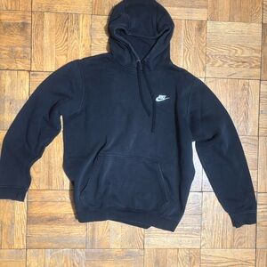 Nike Men's Black Hoodie with Logo
